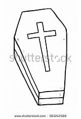 Coffin Coloring Page Pages sketch template