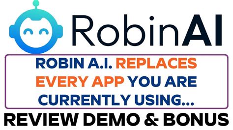 Robin AI Review Demo Bonus - Your Own A.I Marketing Assistant is HERE.. - YouTube