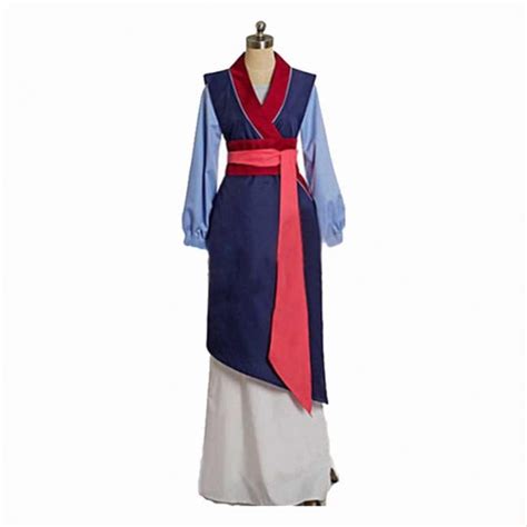 Blue Mulan Cosplay Costume Dress | Costume Party World