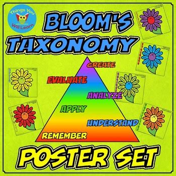 Bloom's Taxonomy Flower Posters by Things You Will Learn | TpT