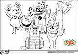 Yo Gabba Coloring Pages To Print  Top sketch template