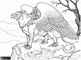 Printable Coloring Pages Mythical Creatures sketch template