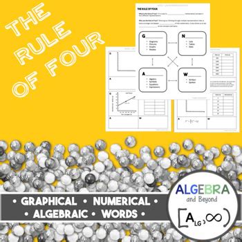 The Rule of Four by Algebra and Beyond | Teachers Pay Teachers