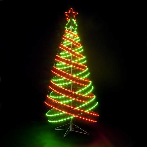 Outdoor Lighting & Exterior Light Fixtures: Lighted Outdoor Christmas Trees