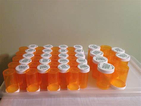 Lot of 50 pcs Plastic Push-N-Turn Amber Empty Pill Bottles Storage Container | Bottle storage ...