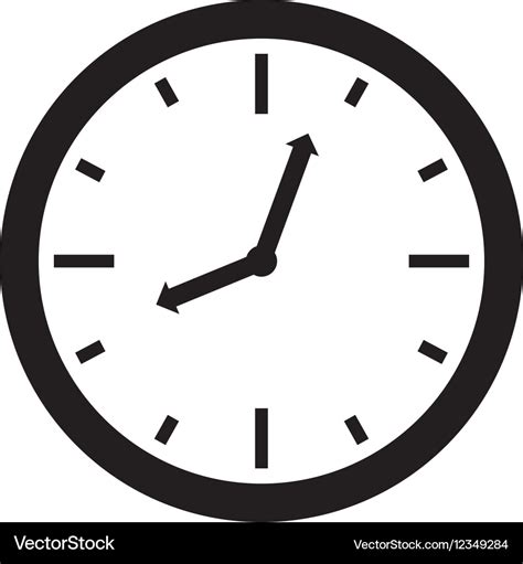 Time clock symbol Royalty Free Vector Image - VectorStock