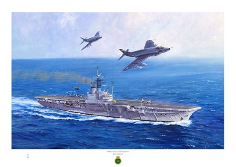 HMS CENTAUR and Scimitars | Centaur, Ship paintings, Hms ark royal