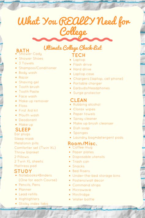 Ultimate College Dorm Room Checklist