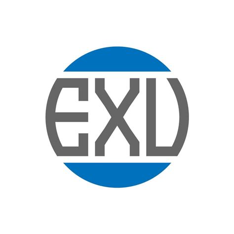 EXU letter logo design on white background. EXU creative initials ...