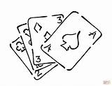 Deck Of Cards Coloring Pages sketch template