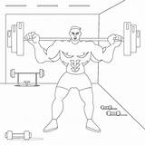 Bodybuilding coloring page  Free Printable Coloring Pages sketch template