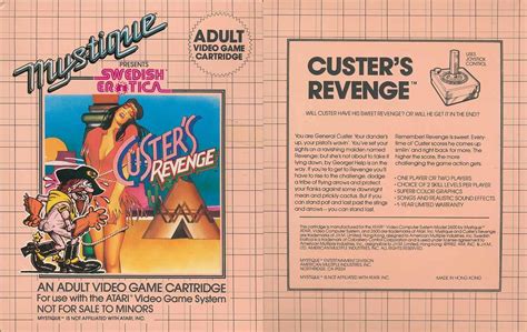 Hollywood Horror Museum On X: CUSTER'S REVENGE 1982 Atari, 46% OFF