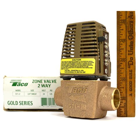 New in Box! TACO ZONE VALVE 2-Way Mo. 571-2 GOLD SERIES 3/4" Sweat, 24 – Get A Grip & More