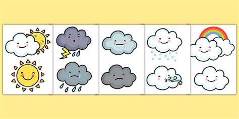 Printable Weather Symbols (teacher made)