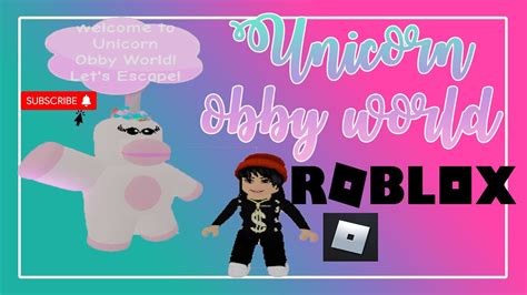 Roblox- Unicorn Obby World 🌈🦄💖 - YouTube