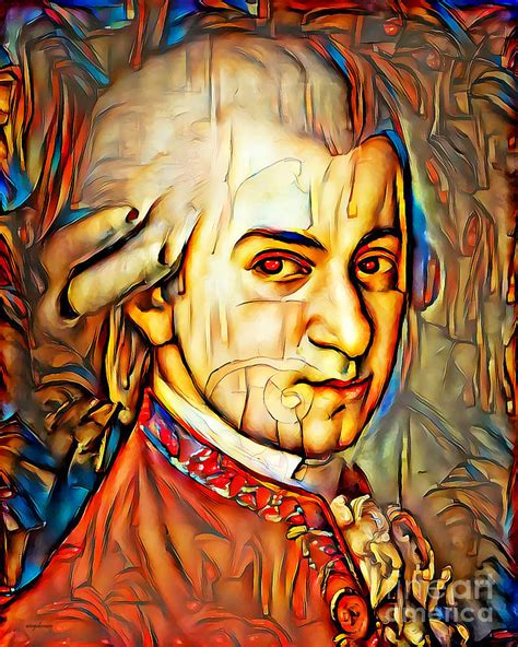 Wolfgang Amadeus Mozart In Vibrant Contemporary Primitivism Colors 20200712v2 Photograph by ...