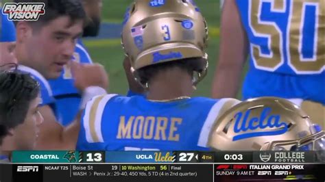 #1 Freshman QB Dante Moore UCLA Debut Highlights vs Coastal Carolina ...