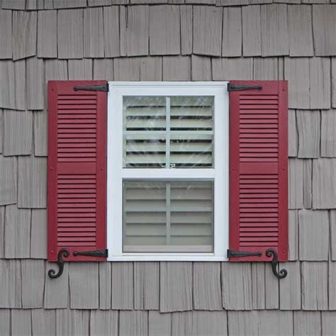 Exterior Vinyl Louver Shutters - Affordable Exterior Shutters Direct ️