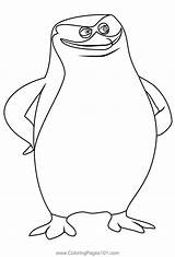 Skipper Coloring Page For Kids  Free The Penguins Of Madagascar sketch template