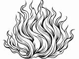 Fire Inspired Adult Coloring  Page sketch template