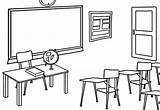 School Classroom Interior Coloring Page  Coloring Pages sketch template