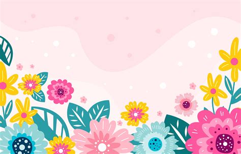 Blooming Flower Colorful Doodle Background 2889456 Vector Art at Vecteezy