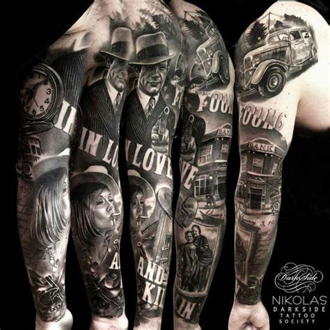 Update more than 67 gangster tattoos sleeves super hot - thtantai2