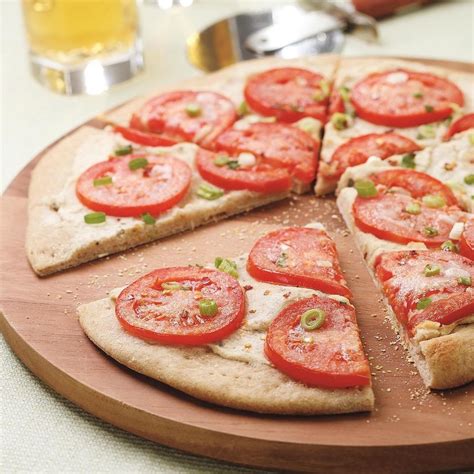 Pizza with White Bean Puree & Fresh Tomatoes Recipe - EatingWell