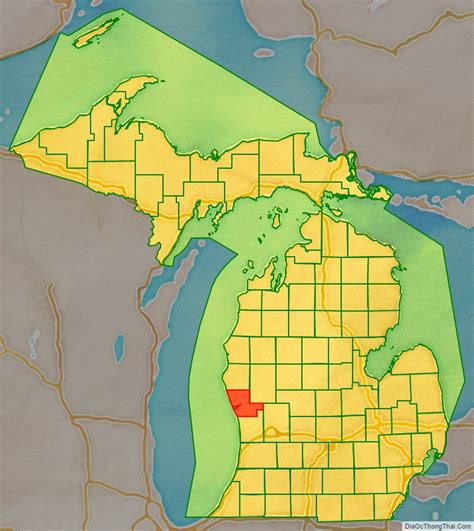 Map of Muskegon County, Michigan - Thong Thai Real