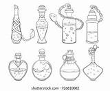 Love Potion Bottle Drawing Sketch Coloring Page sketch template