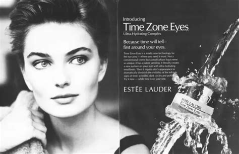 ESTEE LAUDER TIME Zone Eyes ~ Paulina Porizkova by Skrebneski ~ PRINT AD ~ 1990 $9.99 - PicClick