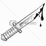 Knife Coloring Pages  NicotuMorales sketch template