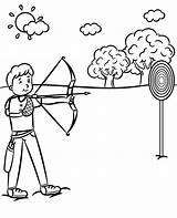 Coloring Pages Archery Pictures sketch template