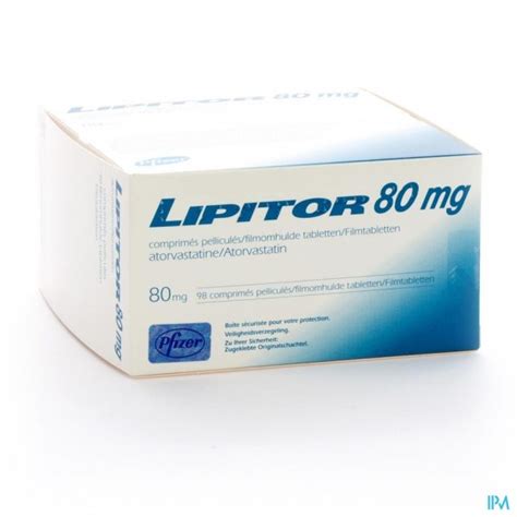 LIPITOR 80MG COMP 98X80MG | Apotheek Thiels