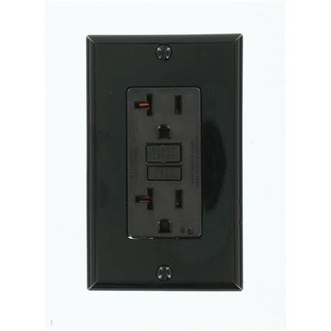 Leviton 20 Amp SmartlockPro GFCI Outlet, Black-GFNT2-E - The Home Depot