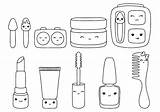 Cosmetics Coloring Pages sketch template
