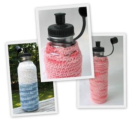 tamdoll's workspace: Keeping Hands Dry & Water Bottles Cozy Crochet Pattern