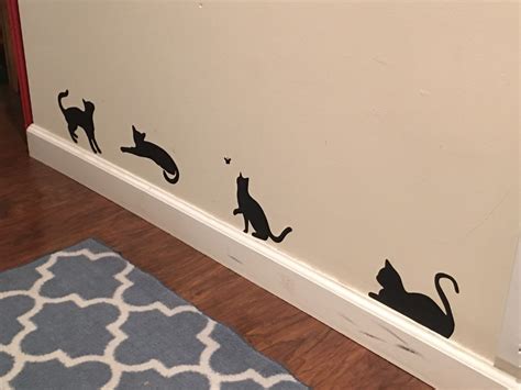 Cat Silhouette Decal Wall Decal Wall Sign Home Decor Home - Etsy