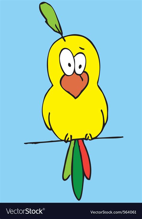 Funny bird cartoon Royalty Free Vector Image - VectorStock