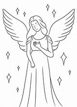 Angel Malvorlagen  Engel Für Kinder Und sketch template