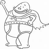 Captain Underpants Coloring Pages  Best For Kids sketch template