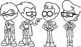Teen Titans Go Robin Coloring Page Printable sketch template