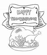 Happy Thanksgiving Dinner Coloring Page  Download Print Or Color sketch template