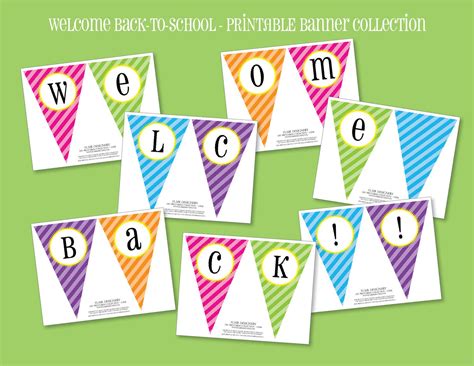 Welcome Back Printable Banner - Printable Word Searches