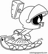 Marvin The Martian Coloring Pages sketch template