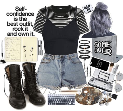 Grunge Gamer Artist Outfit | ShopLook | Gamer girl outfit, Retro outfits, Artist outfit