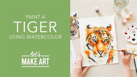 Let's Paint a Tiger | Watercolor Animal Tutorial by Sarah Cray of Let's ...