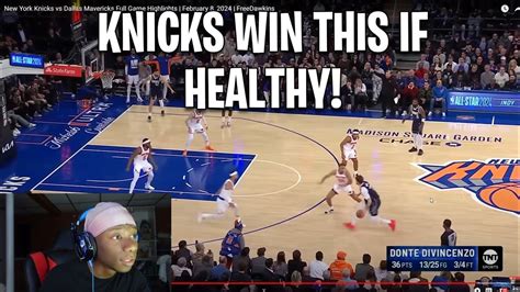 Reacting to New York Knicks vs Dallas Mavericks Full Game Highlights | February 8, 2024! - YouTube