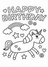 Printable Coloring Happy Birthday Cards sketch template