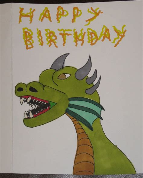 Dragon Happy Birthday card by IronBrony on DeviantArt